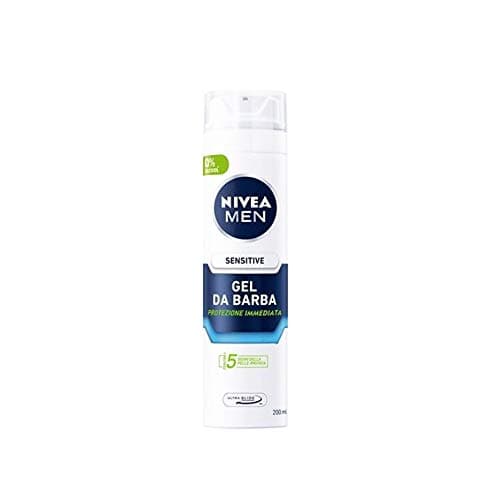 Nivea Men Sensitive Rasiergel, Rasiergel für eine glatte und sanfte Rasur, schonendes Rasiergel für Herren, 6er Pack (6 x 200 ml)