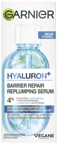 Garnier Feuchtigkeitsspendendes Serum für ein straffes und strahlendes Hautbild, Mit beruhigender Aloe Vera und Hyaluronsäure, Skin Active, 30 ml