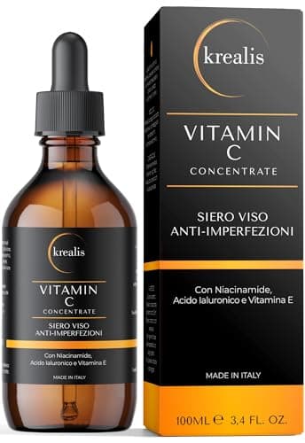 •100ml• Vitamin C Serum mit Hyaluron, Niacinamide, Vitamin E, Serum Gesicht, Anti Falten Anti Aging, Gesichtspflege Männer und Frauen