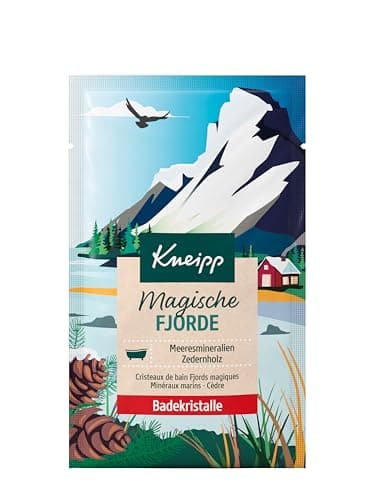Kneipp Badekristalle Magische Fjorde - Badezusatz mit wertvollen Meeresmineralien und ätherischem Zedernholzöl - vegan - 60g