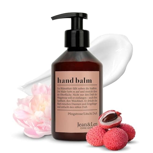 Jean & Len Hand Balm Pfingstrose & Litschi, vegan, 250 ml