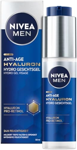 NIVEA MEN Anti-Aging Hyaluron Hydro Gesichtsgel, 50 ml