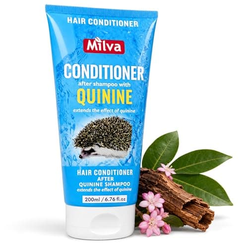 Milva Chinine Strong Hair Conditioner - 200 ml Pflegespülung mit Chinin für Männer und Frauen, pflegt Haar und Kopfhaut und ergänzt die Haarpflege mit Chinin-Shampoo